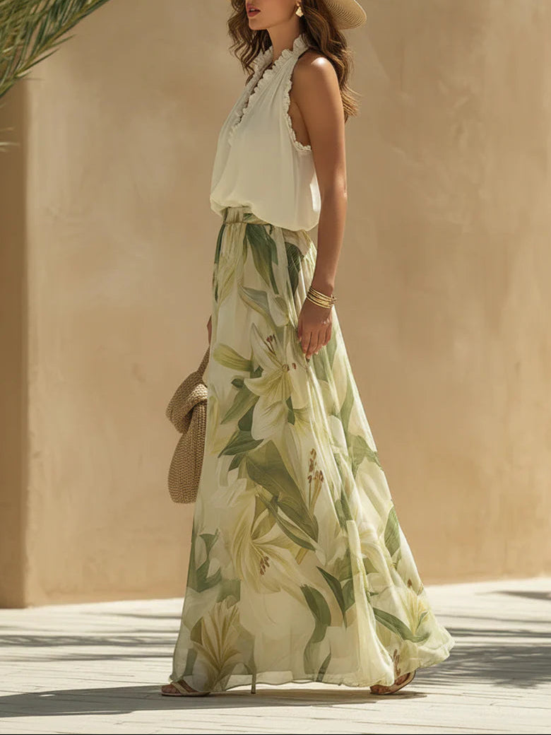 Vacance | Conjunto Lily con top de volantes