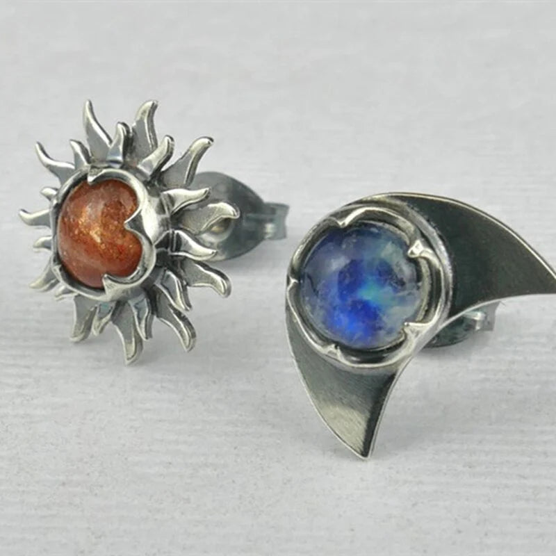 Pendientes de sol y luna
