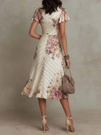 Alba | Vestido midi elegante de inspiración retro