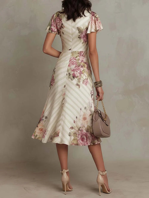 Alba | Vestido midi elegante de inspiración retro