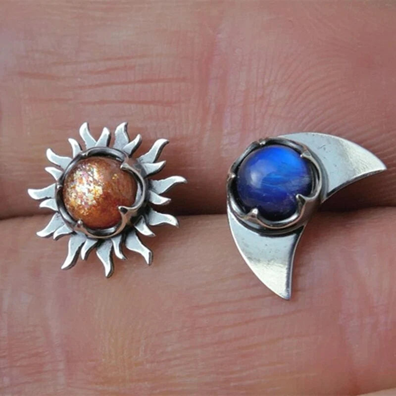 Pendientes de sol y luna