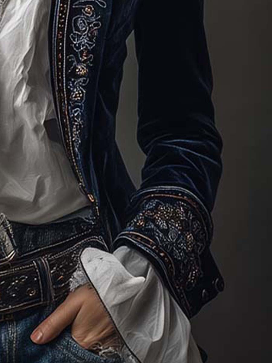 Coralie | Chaqueta larga bordada