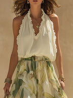 Vacance | Conjunto Lily con top de volantes