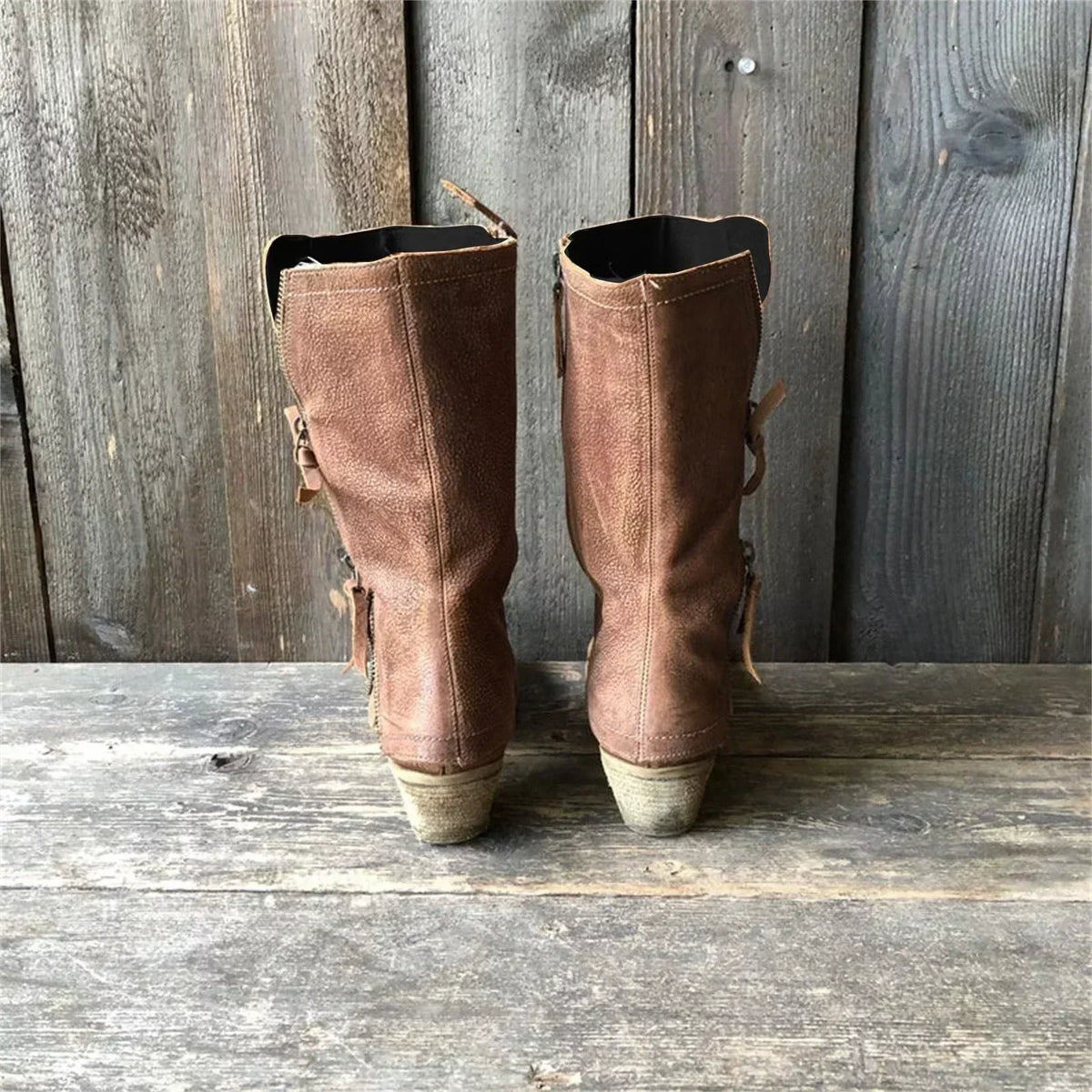 Amparo | Botas de media caña con cremallera