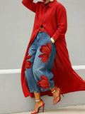 Analie | Conjunto de vestido camisero y vaqueros florales