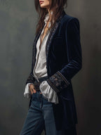 Coralie | Chaqueta larga bordada