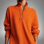 Elyon | Vestido jersey con cuello de botones