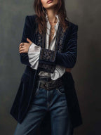 Coralie | Chaqueta larga bordada