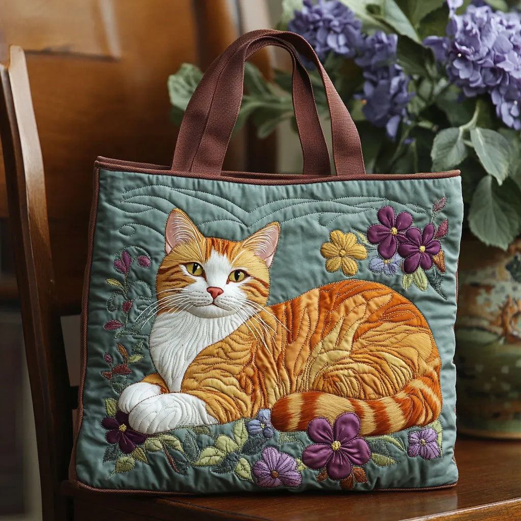 Bolso con gato naranja