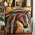 Bolso con caballo de mosaico multicolor