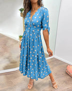 Monique | Vestido elegante de lunares