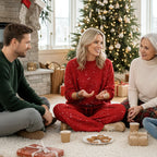 Leonie | Conjunto navideño de dos piezas con brillo para mujer