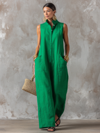 Selene | Mono minimalista con cuello mao