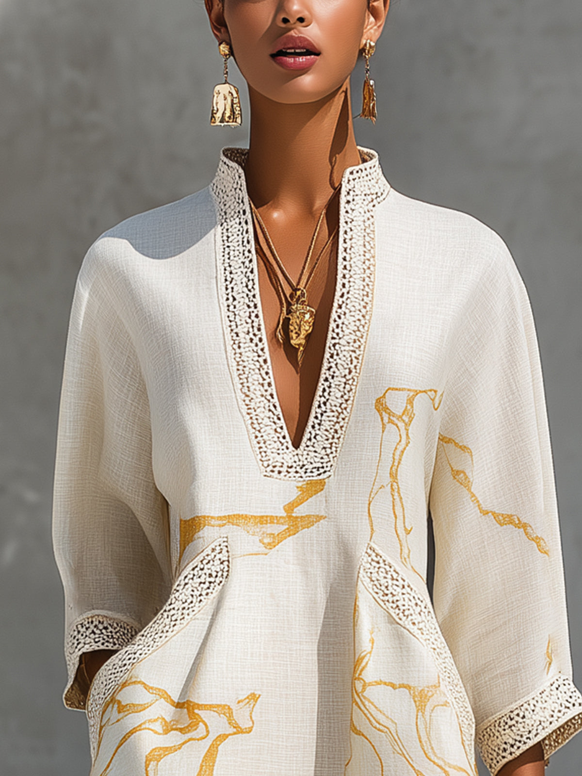Amara | Minivestido elegante con ribete de ganchillo