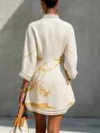 Amara | Minivestido elegante con ribete de ganchillo