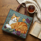 Bolso con gato naranja