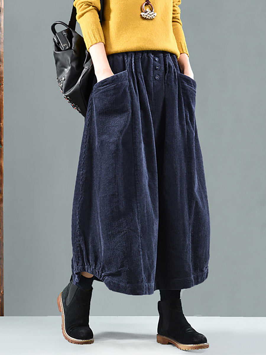 Hortense | Falda midi con cintura elástica y bolsillos