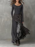 Claudia | Vestido bohemio con estampado de leopardo