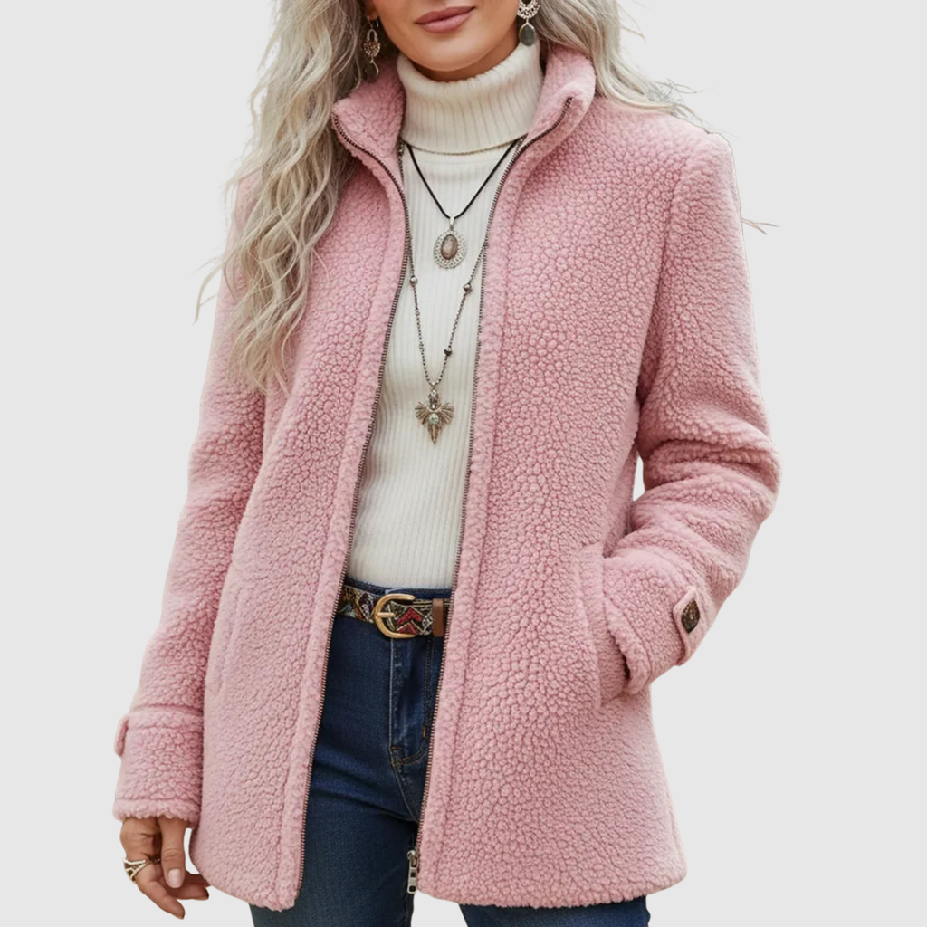 Philippa | Chaqueta con cremallera completa y cuello alto