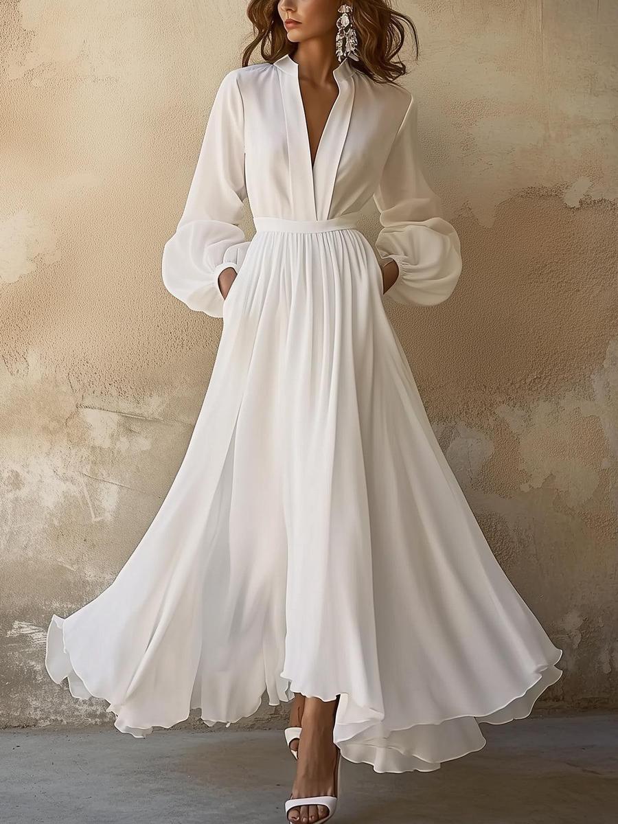 Laurah | Vestido vintage con escote en pico