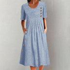 Fhinley | Vestido de rayas con botones