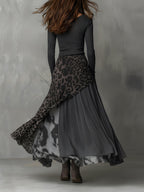 Claudia | Vestido bohemio con estampado de leopardo