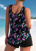Ursula | Conjunto de tankini floral con estilo para mujer