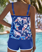 Imke | Tankini estampado sin mangas con cuello en U