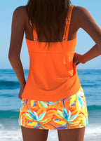 Abigail | Tankini con estilo y falda tropical