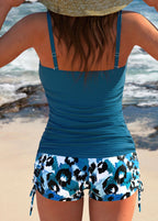Gabby | Tankini de rayas con shorts estampados