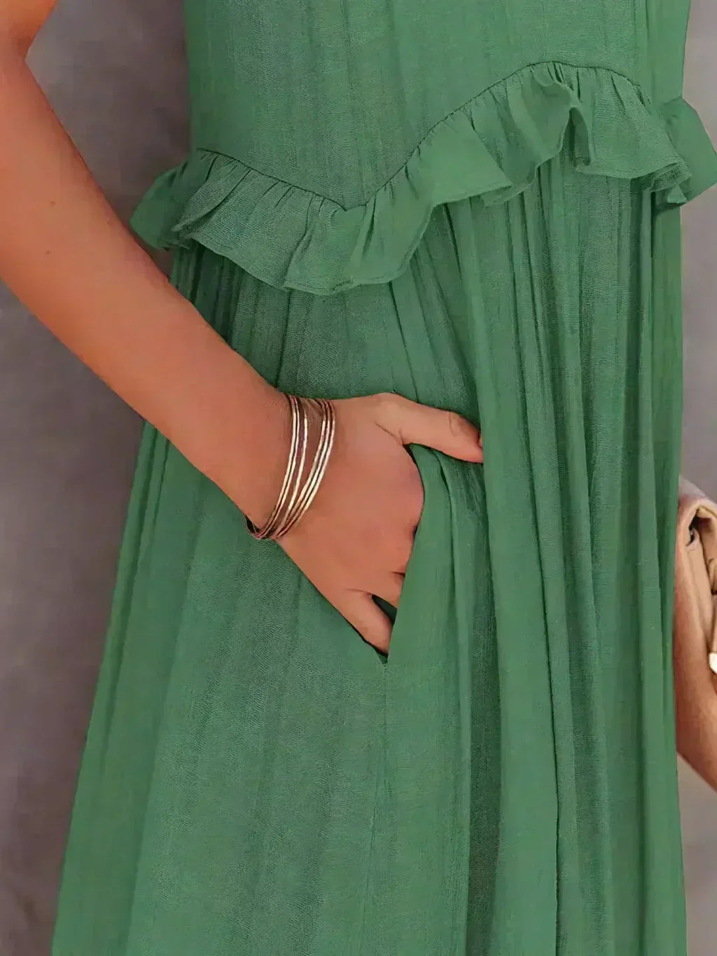 Dylilah | Vestido con dobladillo de volantes