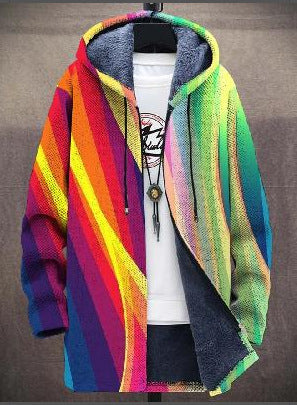 Celestine | Chaqueta acogedora con capucha y patchwork