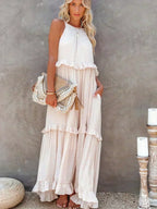 Lou | Vestido elegante sin mangas con volantes