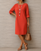 Sabine | Vestido Midi Fluido con Bolsillos