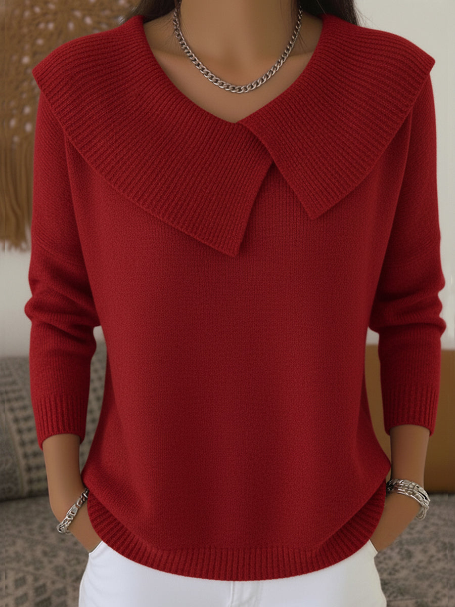 Sunnora | Jersey con cuello doblado