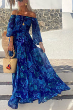 Calista | Vestido largo con hombros descubiertos
