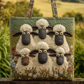 Bolso con cinco ovejas