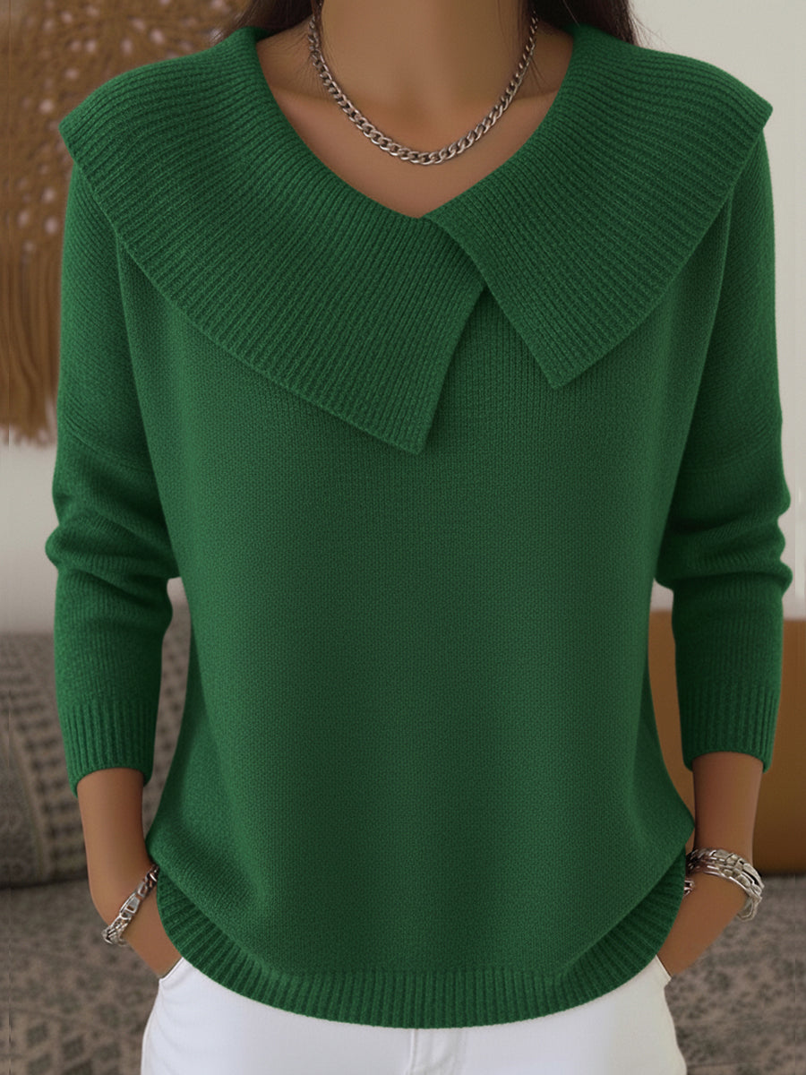 Sunnora | Jersey con cuello doblado