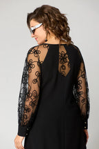 Destiney | Vestido con mangas de encaje