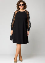 Destiney | Vestido con mangas de encaje