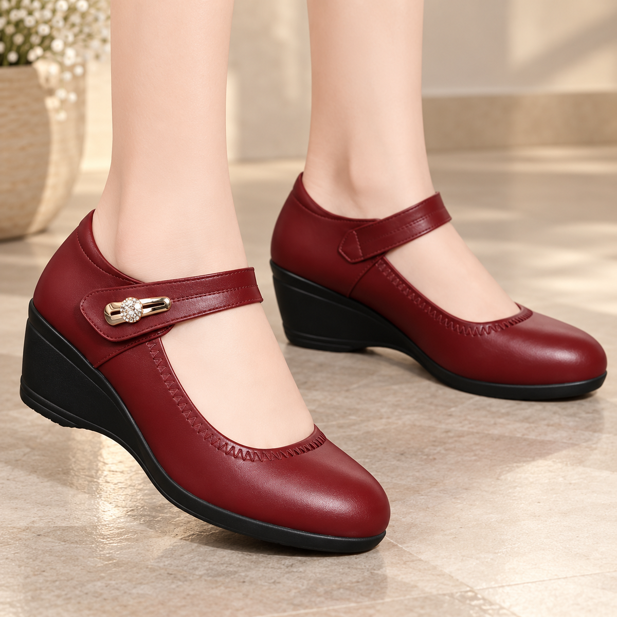 Annabel | Zapatos Mary Jane con cuña
