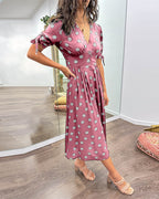 Monique | Vestido elegante de lunares