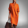 Elyon | Vestido jersey con cuello de botones