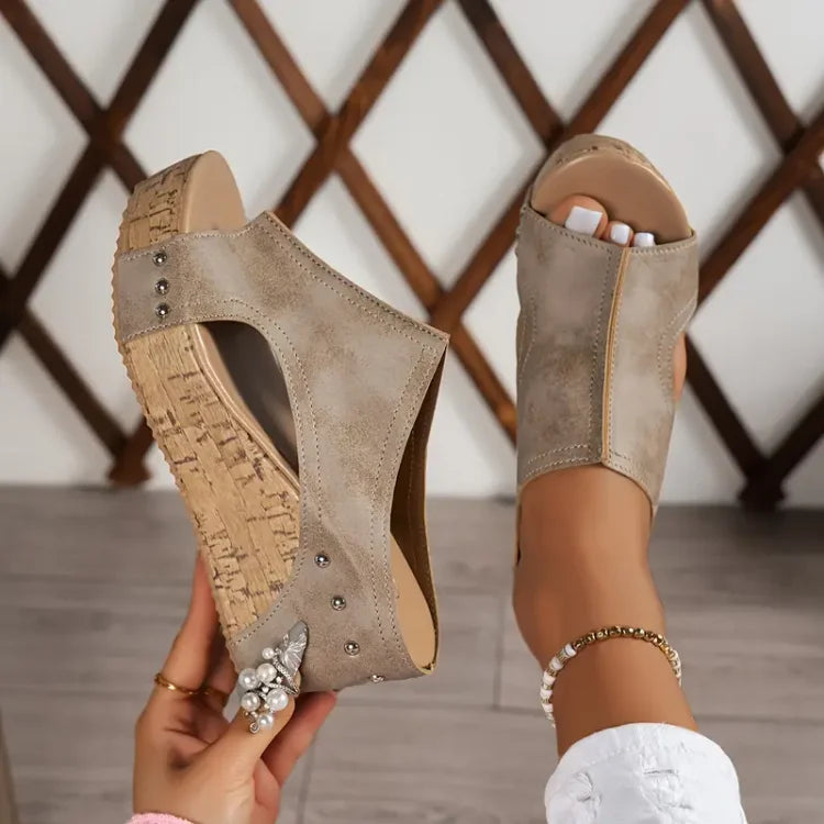 Tanja | Sandalias de cuña cómodas para el día a día