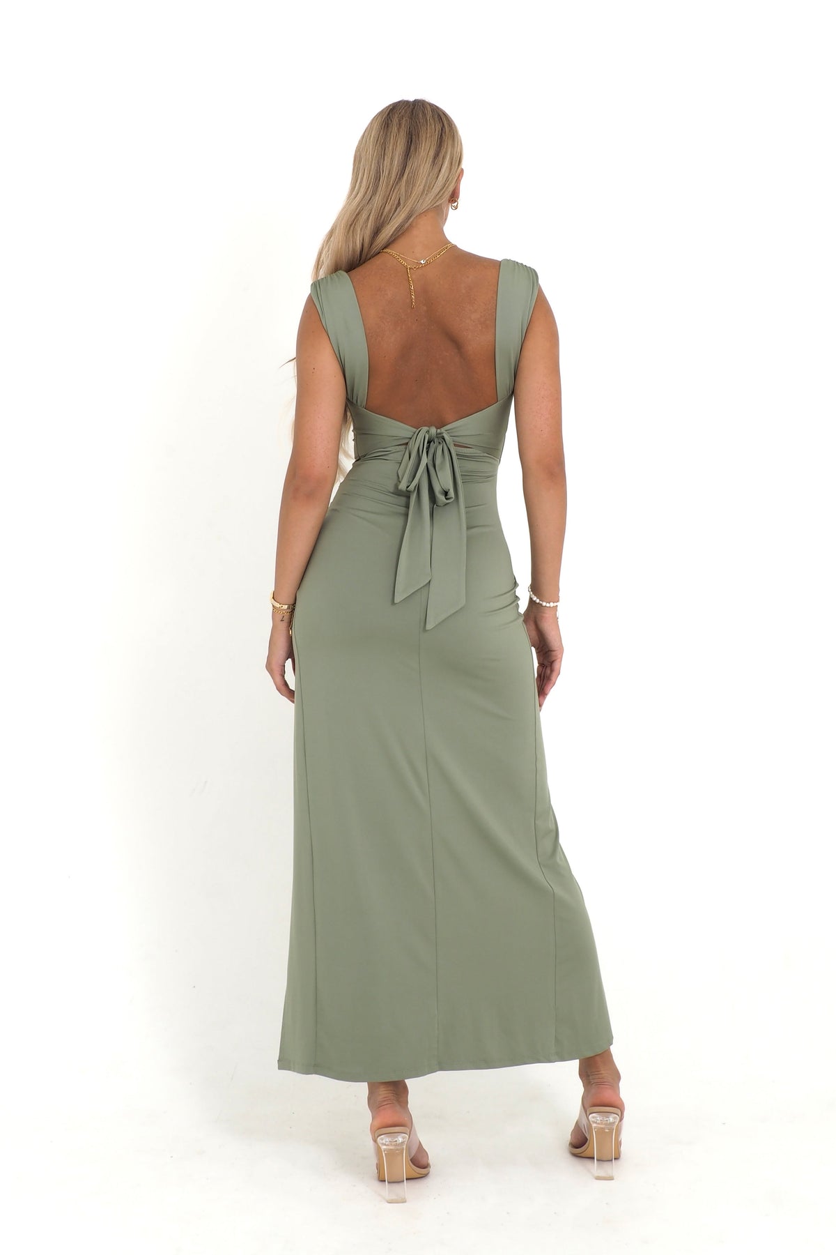 Rania | Vestido largo de silueta esculpida