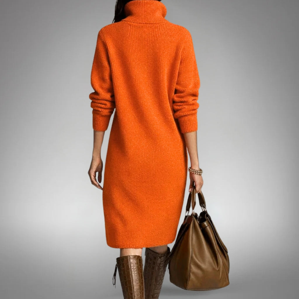 Elyon | Vestido jersey con cuello de botones