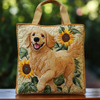 Bolso con golden retriever
