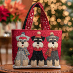 Bolso con trío de schnauzers