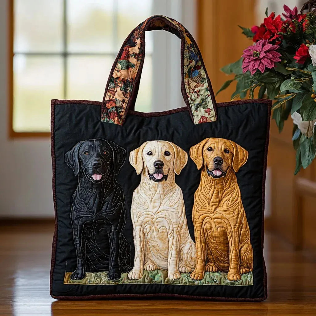 Bolso con tres labradores