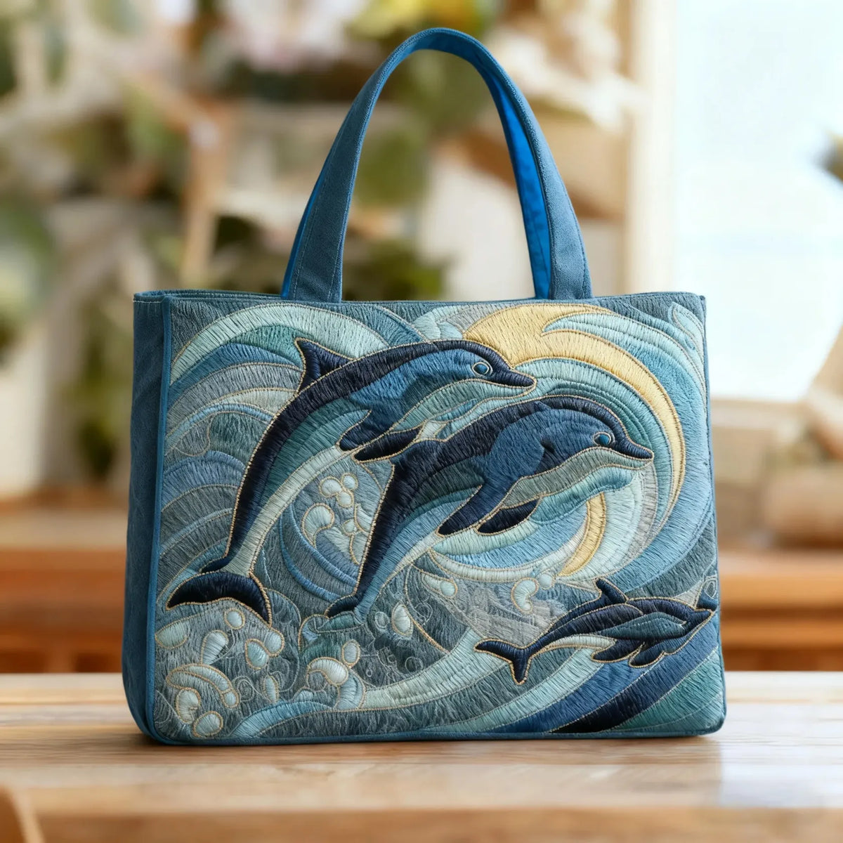Bolso con delfín del océano